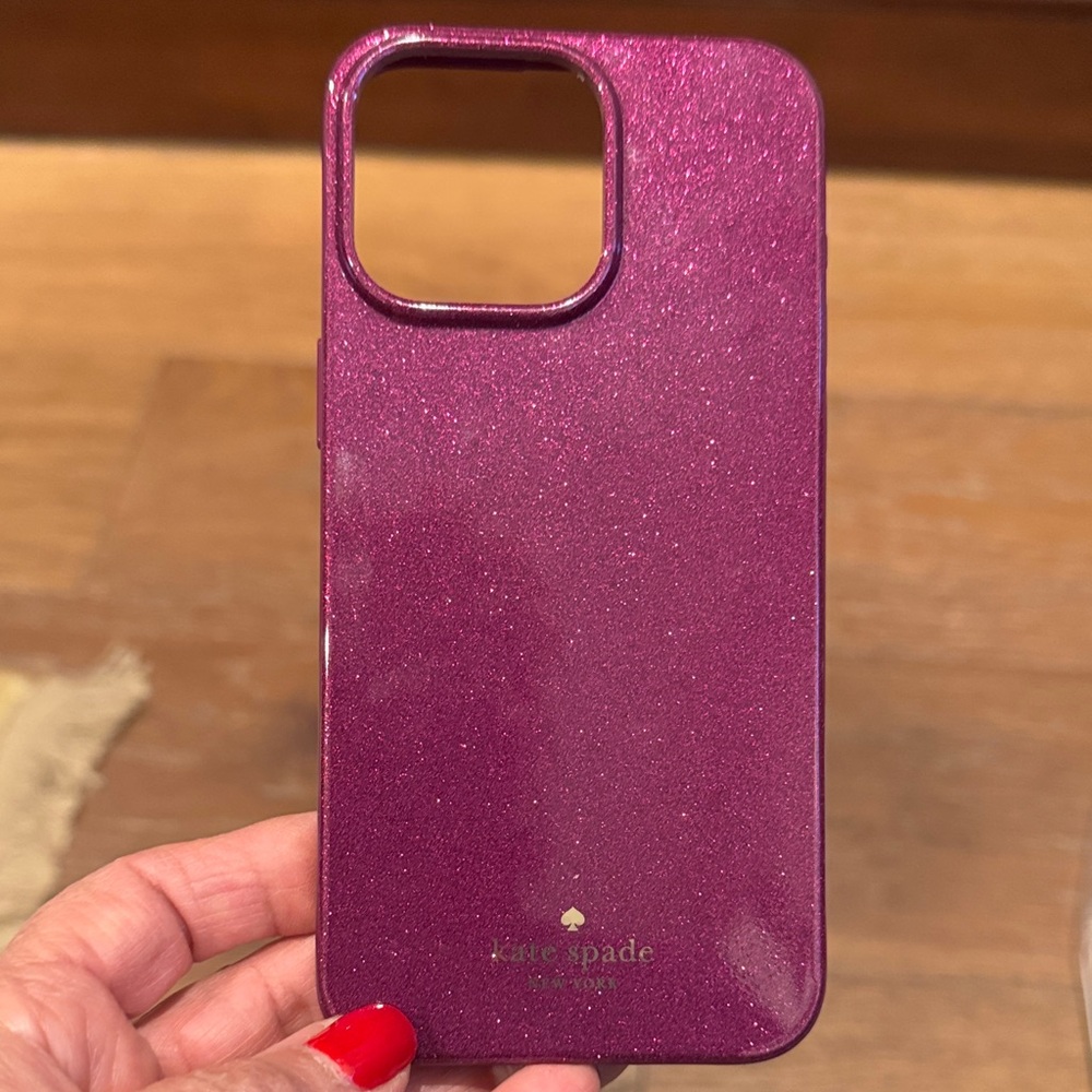 KATE SPADE Sparkling Purple Phone Case iphone15 promax